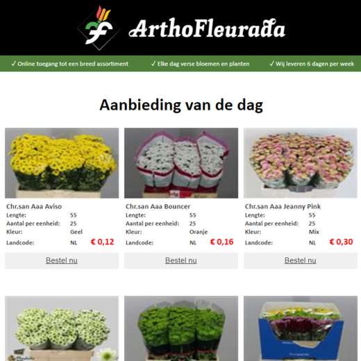 Nieuwsbrief Fleurada